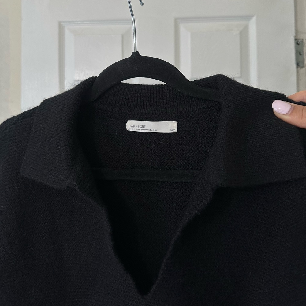 Oak and fort cropped sweater